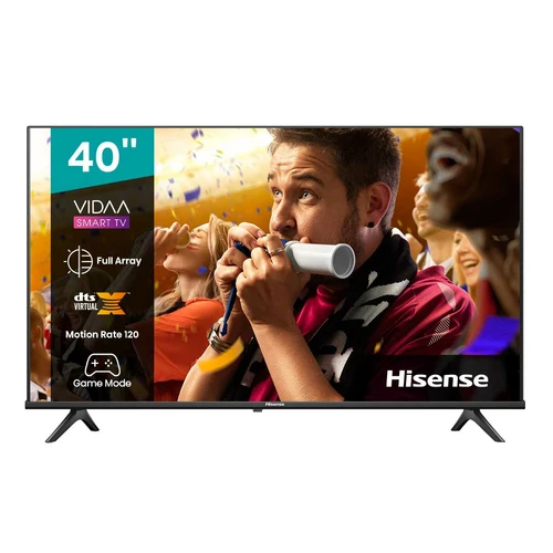 Hisense 40A4KV TV 100.3 cm (39.5") Full HD Smart TV Wi-Fi Black 0