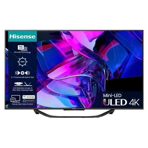Hisense 55U7KQTUK Televisor 139,7 cm (55") 4K Ultra HD Smart TV Wifi Negro 0
