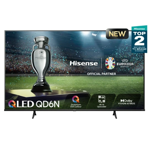 Hisense 75QD6N TV 190.5 cm (75") 4K Ultra HD Smart TV Wi-Fi Black 350 cd/m² 0