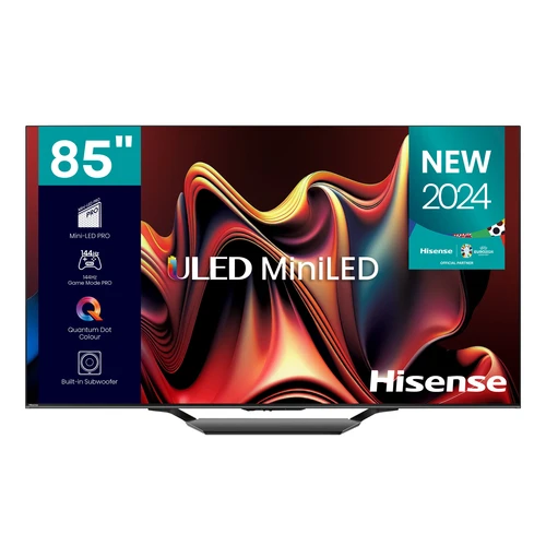 Hisense 85U7N Televisor 2,16 m (85") 4K Ultra HD Smart TV Wifi Negro 1500 cd / m² 0