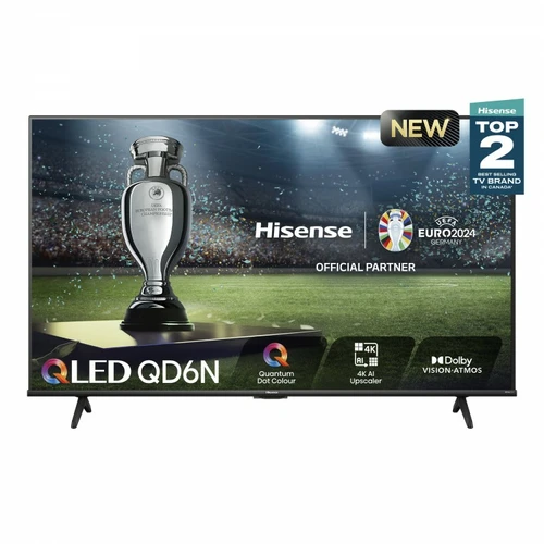 Hisense 55QD6N Televisor 139,7 cm (55") 4K Ultra HD Smart TV Wifi Negro 350 cd / m²