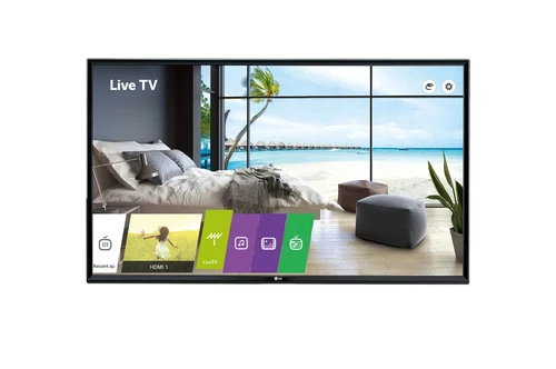 LG 49UU662H TV Hospitality 124,5 cm (49") UHD+ 400 cd/m² Noir 20 W 0