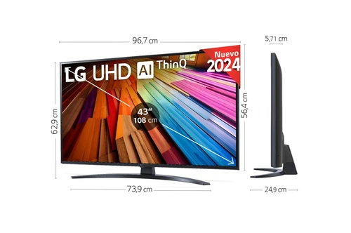 LG UHD UT81 109,2 cm (43") 4K Ultra HD Smart TV Wifi Noir 11