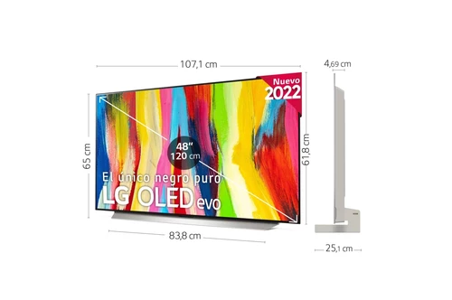 LG OLED48C26LB TV 121,9 cm (48") 4K Ultra HD Smart TV Wifi Blanc 1