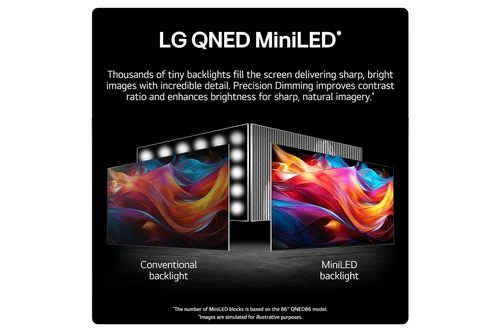 LG QNED MiniLED QNED99 2024 2,18 m (86") 8K Ultra HD Smart TV Wifi Argent 3