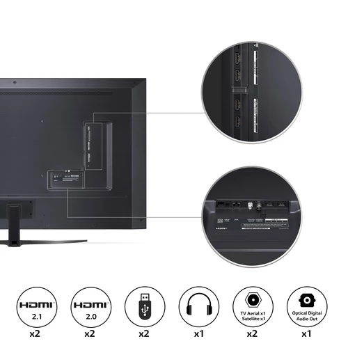 LG 65QNED816QA TV 165.1 cm (65") 4K Ultra HD Smart TV Wi-Fi Black 4