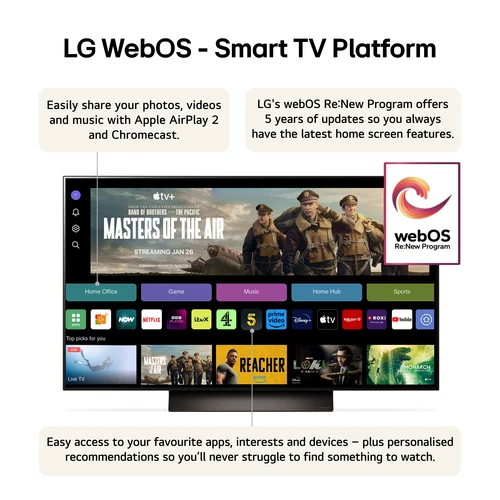 LG OLED48C44LA.AEK TV 121.9 cm (48") 4K Ultra HD Smart TV Wi-Fi Brown 5