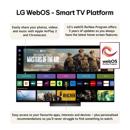LG OLED65C44LA.AEK TV 165.1 cm (65") 4K Ultra HD Smart TV Wi-Fi Brown 5