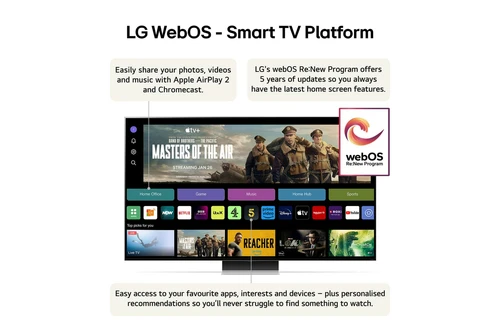 LG QNED MiniLED QNED99 2024 2,18 m (86") 8K Ultra HD Smart TV Wifi Plata 5