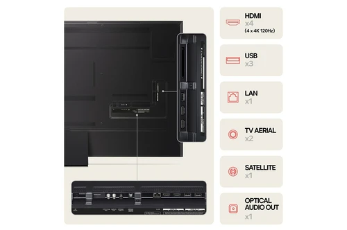 LG QNED MiniLED QNED99 2024 2.18 m (86") 8K Ultra HD Smart TV Wi-Fi Silver 7