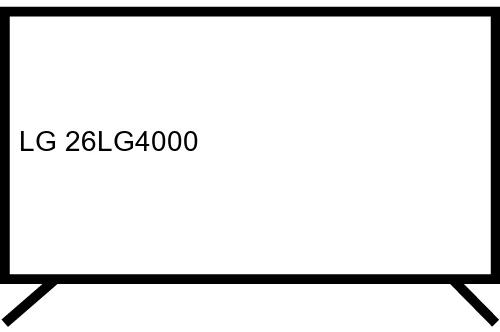 Questions et réponses sur le LG 26LG4000