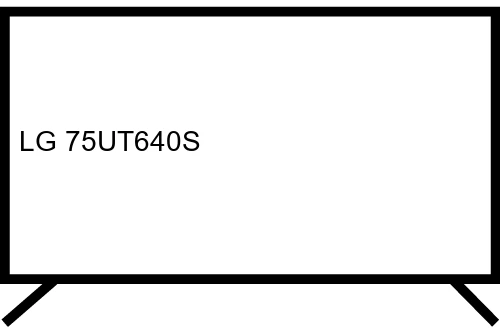 Change language of LG 75UT640S
