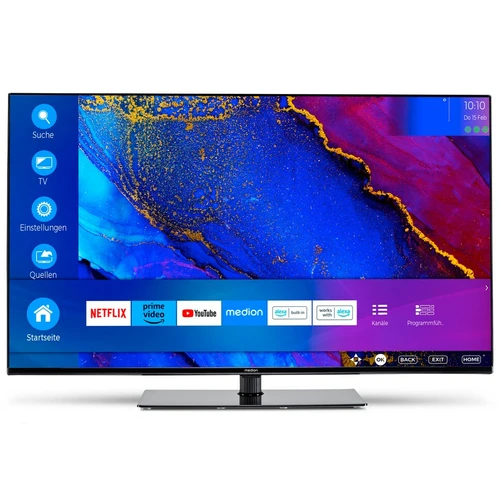 MEDION LIFE X14370 108 cm (42.5") 4K Ultra HD Smart TV Wifi Noir 320 cd/m² 0