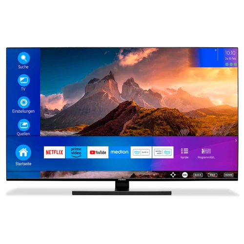 MEDION LIFE X15574 139.7 cm (55") 4K Ultra HD Smart TV Wi-Fi Black 350 cd/m² 0