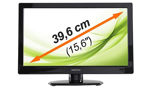 MEDION P12124 39.6 cm (15.6") HD Black 220 cd/m² 0