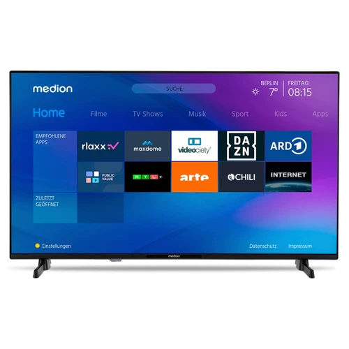 MEDION LIFE P14351 109,2 cm (43") Full HD Smart TV Wifi Noir 250 cd/m² 2