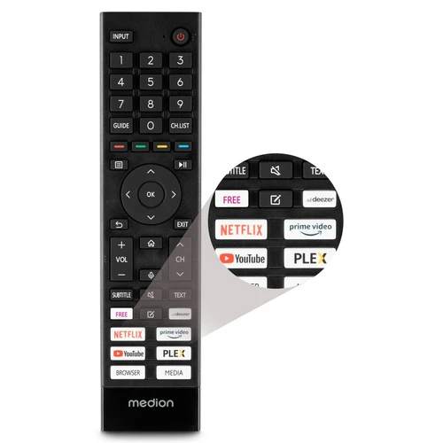 MEDION LIFE X14308 109,2 cm (43") 4K Ultra HD Smart TV Wifi Negro 230 cd / m² 3