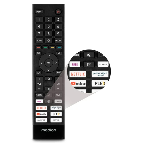 MEDION LIFE X15517 (MD 31642) 139.7 cm (55") 4K Ultra HD Smart TV Black 250 cd/m² 3