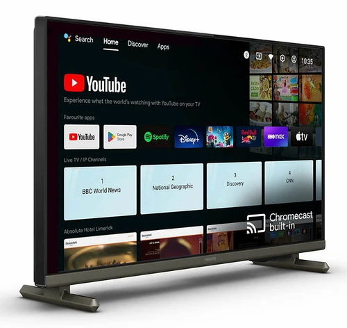 Philips 24HFL4518/12 hospitality TV 61 cm (24") HD 250 cd/m² Smart TV Black 6 W 0