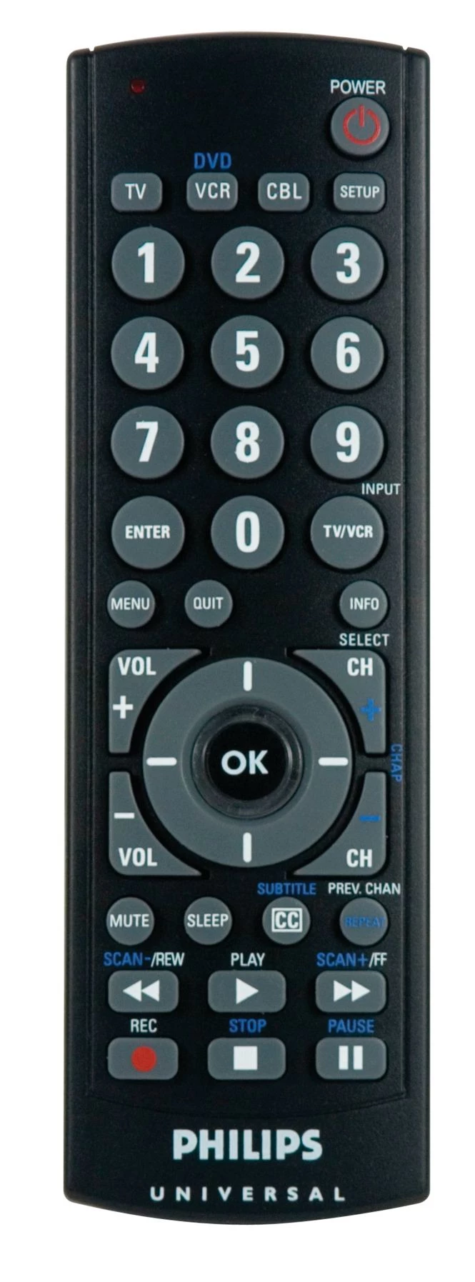 Philips SRU2103 Big button Universal remote control