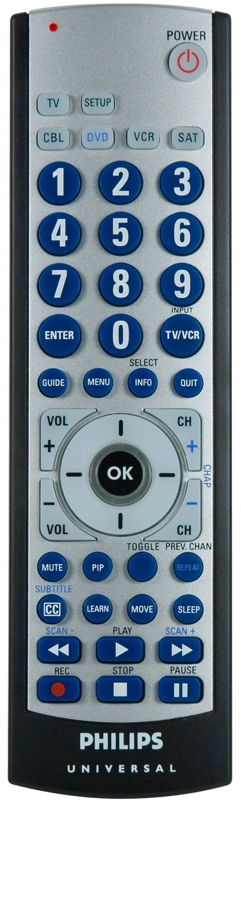 Philips SRU3005 Big button Universal remote control
