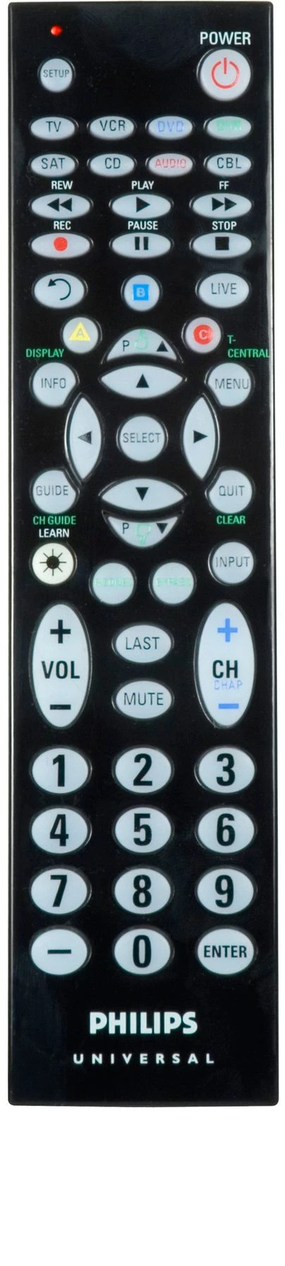 Philips SRU4208WM Big button Universal remote control