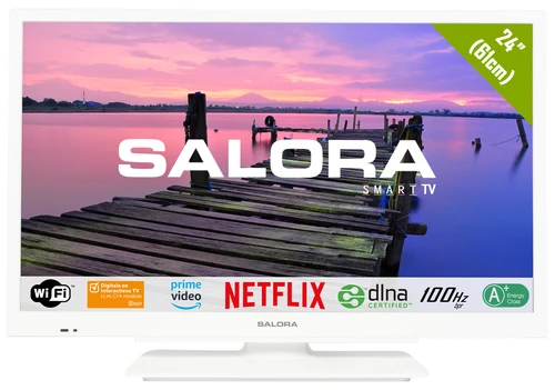 Salora 6500 series 24HSW2714 TV 61 cm (24") HD Smart TV Wifi Blanc 220 cd/m² 0