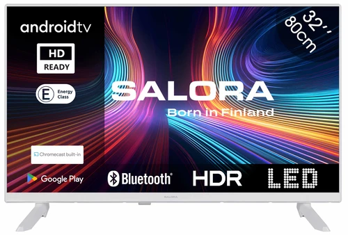 Salora 32HWA555 TV 81.3 cm (32") HD Smart TV Wi-Fi White 250 cd/m² 0