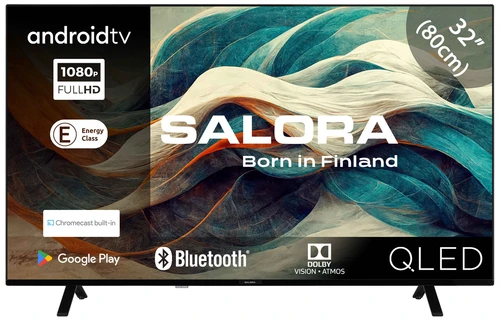 Salora 32QLED320 Televisor 81,3 cm (32") Full HD Smart TV Wifi Negro 200 cd / m² 0