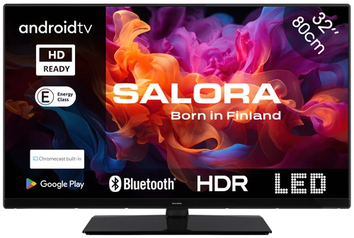 Salora 32RPA650 TV 81.3 cm (32") HD Smart TV Wi-Fi Black 250 cd/m² 0