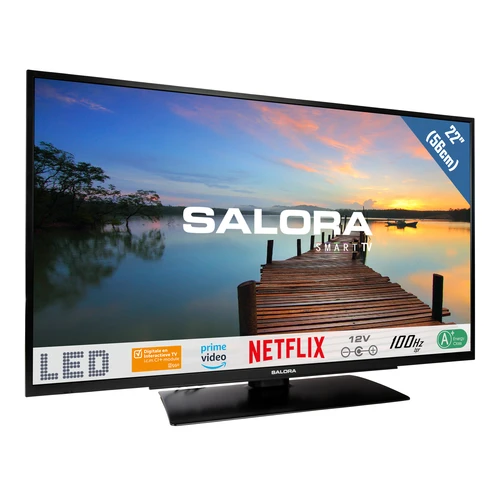 Salora 5904 series 22FMS5904 Televisor 55,9 cm (22") Full HD Smart TV Wifi Negro 300 cd / m² 9
