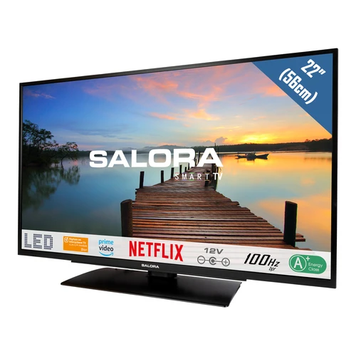 Salora 5904 series 22FMS5904 Televisor 55,9 cm (22") Full HD Smart TV Wifi Negro 300 cd / m² 1