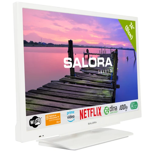 Salora 6500 series 24HSW2714 TV 61 cm (24") HD Smart TV Wifi Blanc 220 cd/m² 1