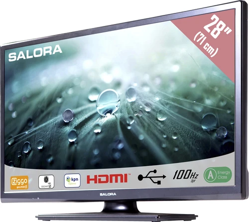 Salora 28LED9100C Televisor 71,1 cm (28") HD Negro 300 cd / m² 1