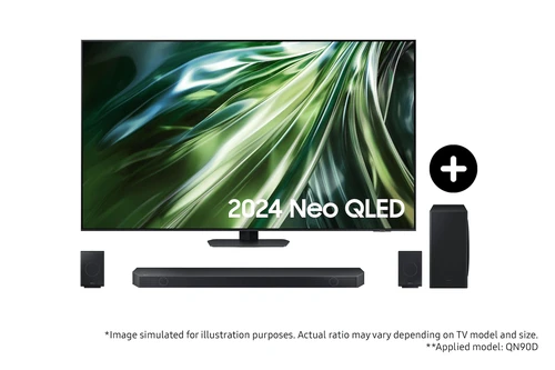 Samsung QN90D F-75QN90D930D TV 190,5 cm (75") 4K Ultra HD Smart TV Wifi Noir, Titane 0