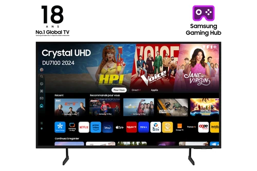 Samsung TV Crystal UHD 60" DU7100 2024, 4K, Smart TV 0
