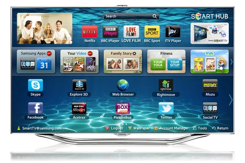 Samsung UE65ES8005UXXE Televisor 165,1 cm (65") Full HD Smart TV Wifi Plata 0