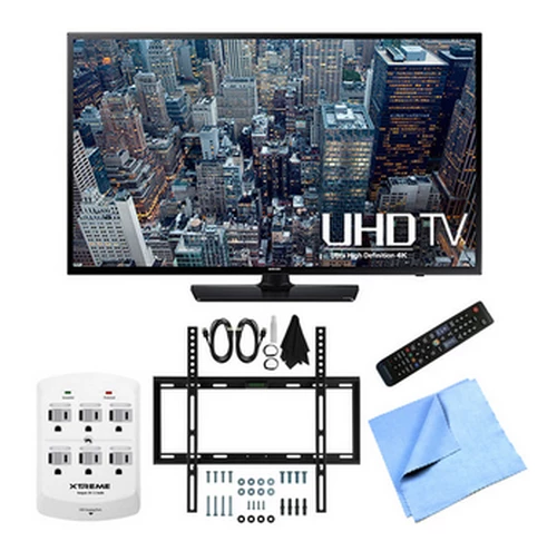 Samsung UN40JU6400F + Flat Wall Mount Bundle 101.6 cm (40") 4K Ultra HD Smart TV Wi-Fi Black 0