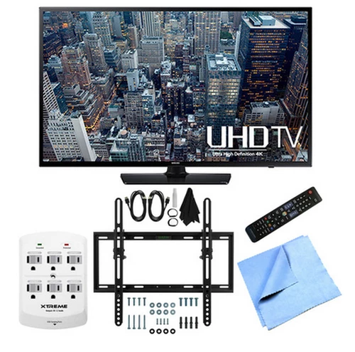 Samsung UN40JU6400F + Flat/Tilt Wall Mount Bundle 101,6 cm (40") 4K Ultra HD Smart TV Wifi Noir 0