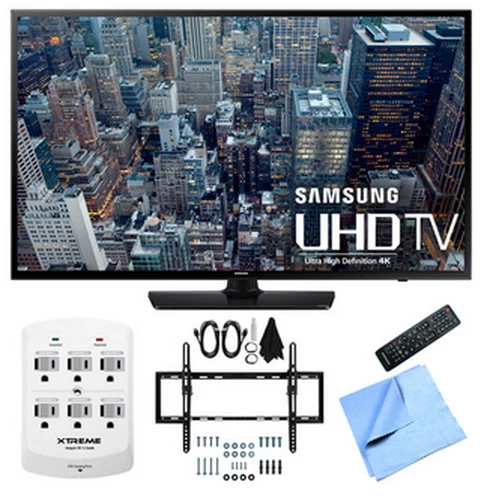 Samsung UN48JU6400F + Flat & Tilt Wall Mount Bundle 120.9 cm (47.6") 4K Ultra HD Smart TV Wi-Fi Black 0