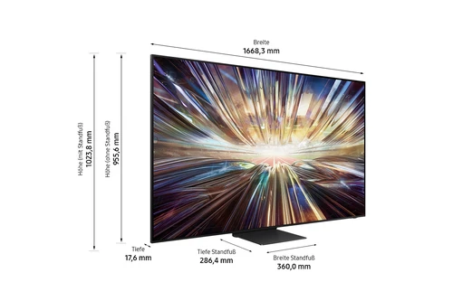 Samsung F-DE75QN80Q935 Televisor 190,5 cm (75") 8K Ultra HD Smart TV Wifi Negro, Titanio 1