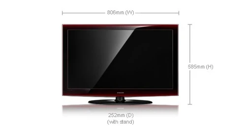 Samsung LE-32A656A1FXXU Televisor 81,3 cm (32") Full HD Negro, Rojo 1