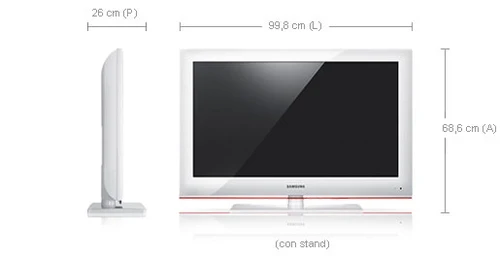 Samsung LE40B541P7W Red, White 1