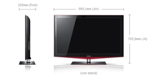 Samsung LE40B651T3W Full HD Negro, Rojo, Plata 1