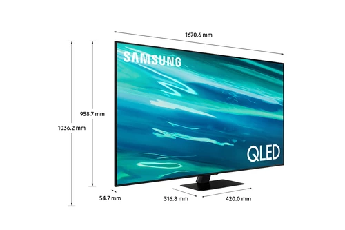 Samsung Series 8 QE75Q80AT 190,5 cm (75") 4K Ultra HD Smart TV Wifi Plata 2