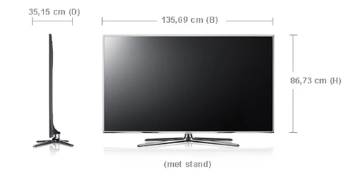 Samsung Series 8 UE60D8000YSXXN Televisor 152,4 cm (60") Full HD Wifi 3