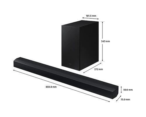 Samsung S95D 55” OLED 4K Smart TV (2024) and C430 C-Series Soundbar with Subwoofer 3