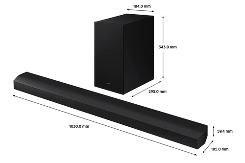 Samsung S90D 65” OLED 4K Smart TV (2024) and B750D B-Series Soundbar with Subwoofer 3