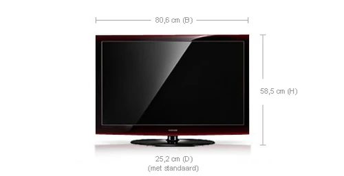 Samsung LE-32A656A1FXXC TV 81.3 cm (32") Full HD Black, Red 4