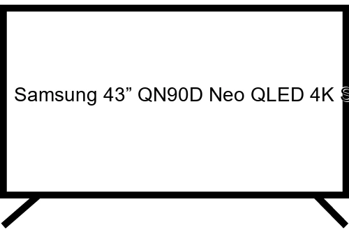 Samsung QN90D F-43QN90DR630NZ Televisor 109,2 cm (43") 4K Ultra HD Smart TV Wifi Negro, Titanio